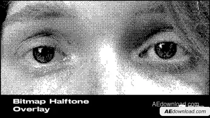 Bitmap Halftone Overlay Logo Stings template preview