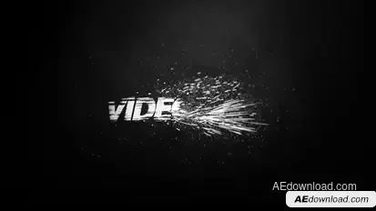 Black And White Logo Reveal Video Displays template preview