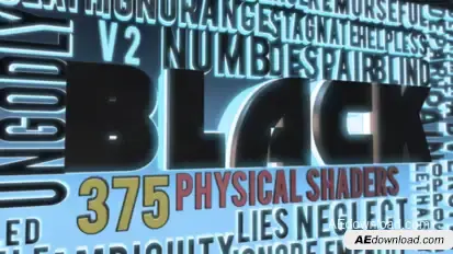 BLACK I Elements 3D Title Formation Template & 3D Shaders Pack - Adobe After Effects Template Video Displays template preview