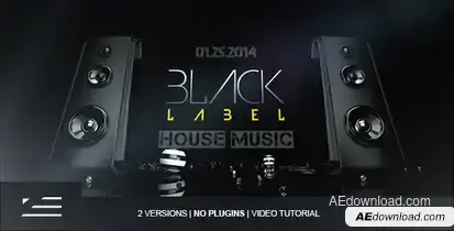 Black Label | Club Event Promo Video Displays template preview