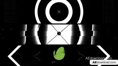 Black White Intro Video Displays template preview