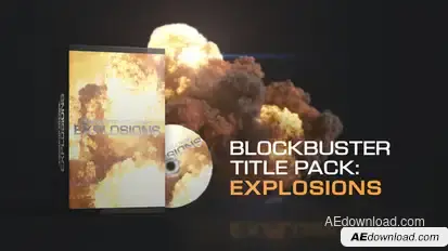 Blockbuster Title Pack: Explosions Video Displays template preview