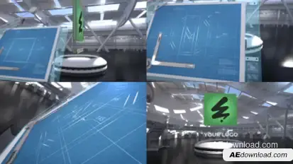 Blueprint 3D Logo for Premiere Pro Premiere Pro template preview
