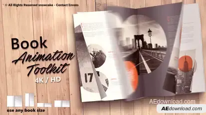 Book Animation Toolkit Video Displays template preview