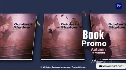 Book Promo Autumn For Premiere Pro Premiere Pro template preview