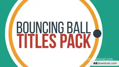 Bouncing Ball Titles Video Displays template preview
