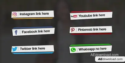 Box Lower Thirds Video Displays template preview