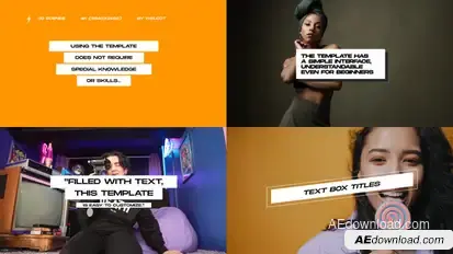 Box Titles 2.0 | MOGRT (PP) Premiere Pro template preview