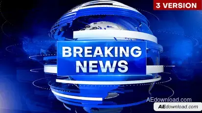 Breaking News Intro Video Displays template preview