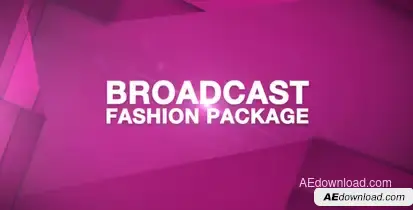 Broadcast Fashion Package Video Displays template preview