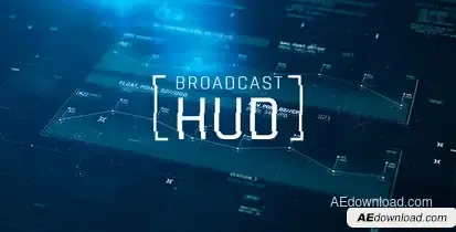 Broadcast HUD Video Displays template preview