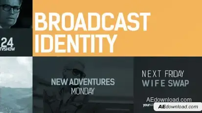 Broadcast Identity pack Video Displays template preview