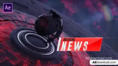 Broadcast News Packages Video Displays template preview