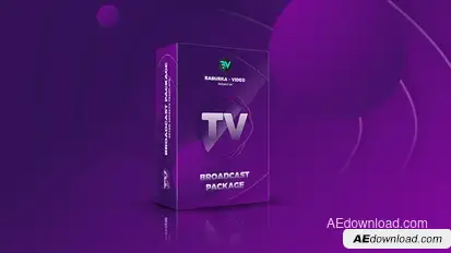 Broadcast Package // Colored TV Video Displays template preview
