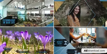 Broadcast Package Video Displays template preview