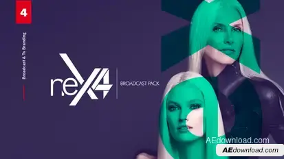 Broadcast Packages 4 Video Displays template preview