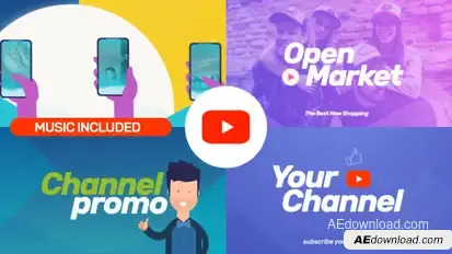 Broadcast Promo Video Displays template preview
