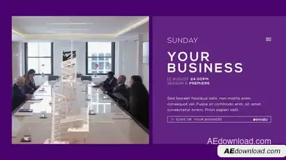 Broadcast Slides Video Displays template preview
