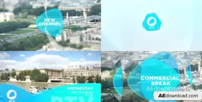 Broadcast Slideshow Video Displays template preview