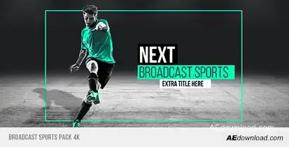 Broadcast Sports Pack Video Displays template preview