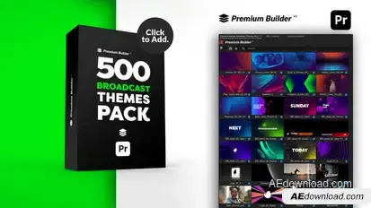 Broadcast Themes Pack for Premiere Pro Premiere Pro template preview
