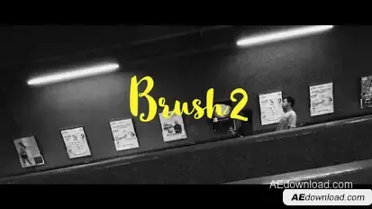 Brush 2- Handwritten Animated Typefaces Video Displays template preview