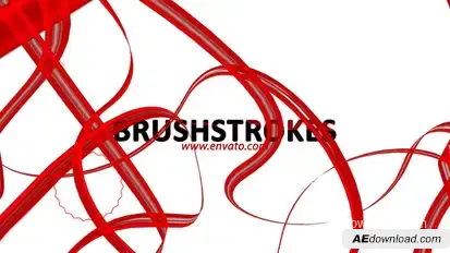 BrushStrokes Opener / Logo Reveal Video Displays template preview