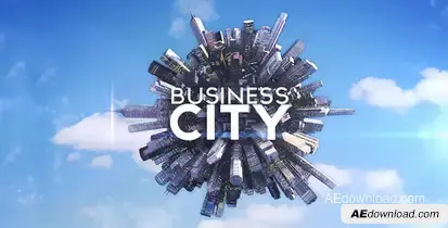 Business City Video Displays template preview