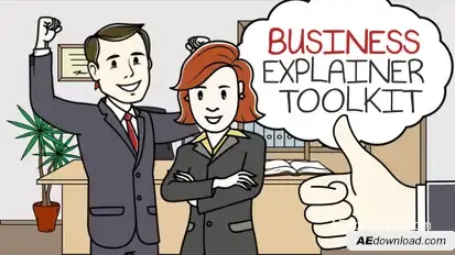 Business Explainer Toolkit Video Displays template preview