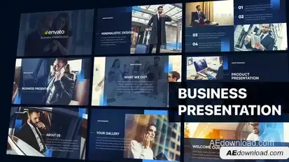 Business Modern Minimalistic Presentation Premiere Pro template preview