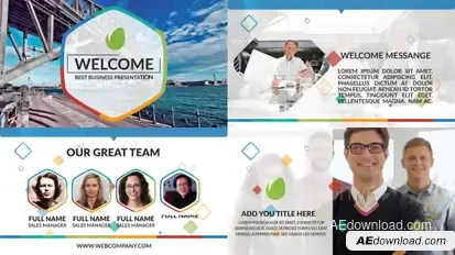 Business Presentation Video Displays template preview