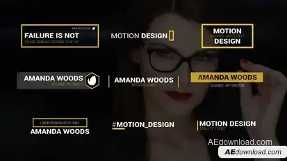 Business Titles Video Displays template preview