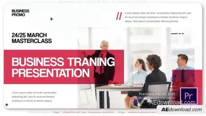 Business Training Presentation Premiere Pro template preview