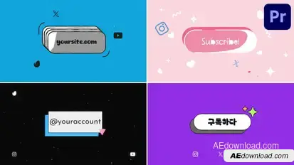 Buttons for Premiere Pro Premiere Pro template preview