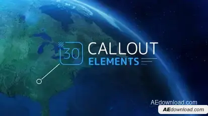 Callout Elements Video Displays template preview