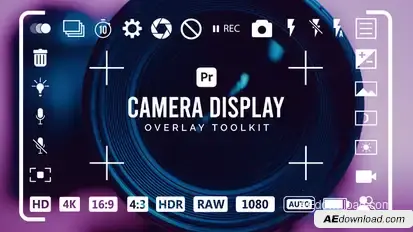 Camera Display Overlay Toolkit for Premiere Pro Premiere Pro template preview