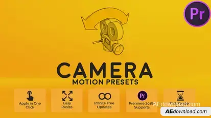 Camera Motion Presets for Premiere Pro Premiere Pro template preview
