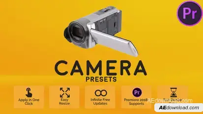 Camera Presets Premiere Pro template preview