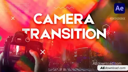 Camera Transition Video Displays template preview