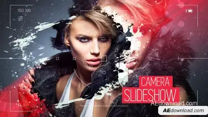 Camera Viewer Slideshow Video Displays template preview