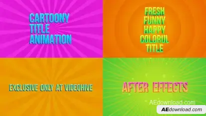 Candy Titles Video Displays template preview