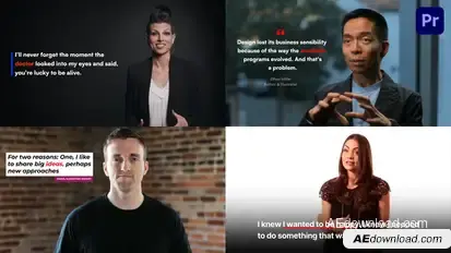 Dynamic Highlighted Subtitles & Captions Premiere Pro template preview
