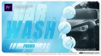 Car Wash Promo Premiere Pro template preview