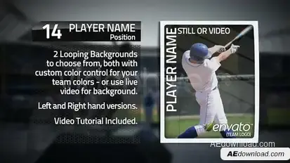 Card Fall Video Displays template preview