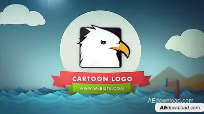 Cartoon Logo Reveal Video Displays template preview