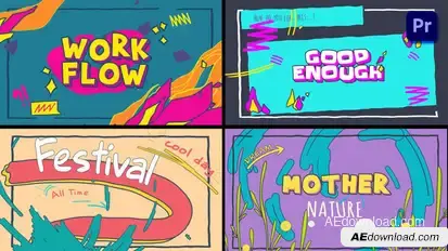 Cartoon Logo Text Opener [Premiere Pro] Premiere Pro template preview