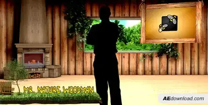Cartoon Natural Studio Video Displays template preview