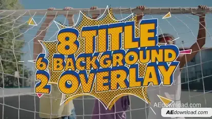Cartoon Titles Premiere Pro template preview