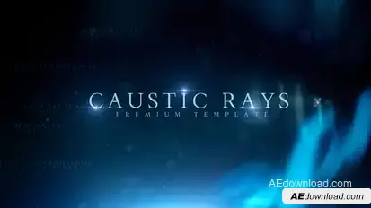 Caustic Rays Titles Video Displays template preview