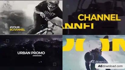 Channel Openers Video Displays template preview